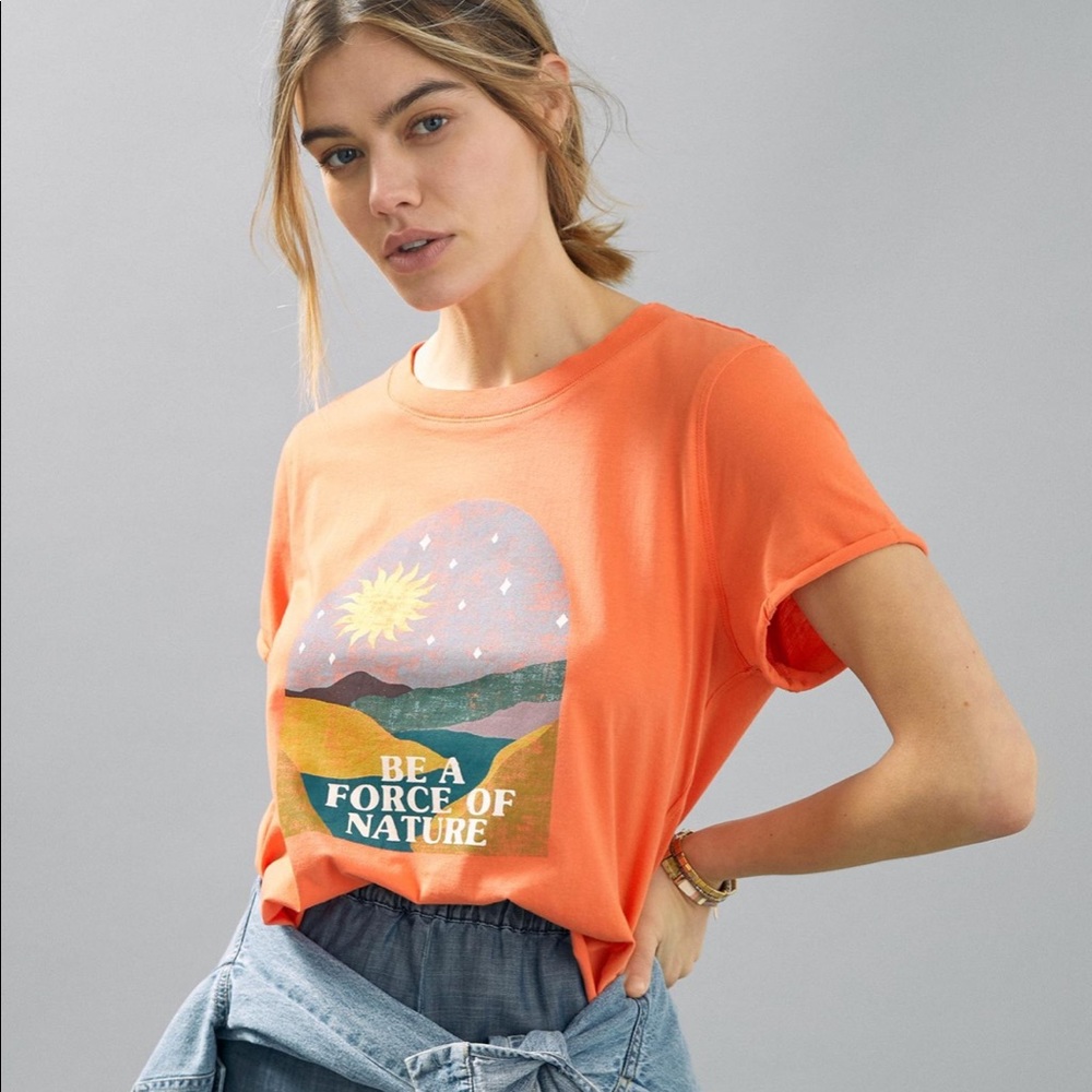 Anthropologie T-Shirt “Be A Force Of Nature”